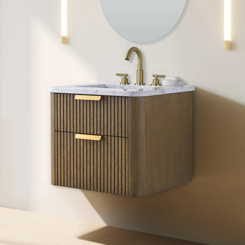 Ebern Designs Liljan 24'' Wall-Mounted Single Bathroom Vanity with